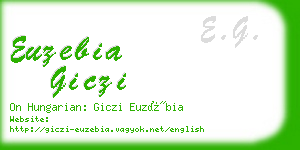 euzebia giczi business card